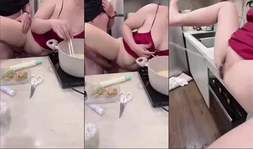 Sambil Masak Sambil Ngentot, Saking Enaknya Kencing Basahin Seluruh Dapur